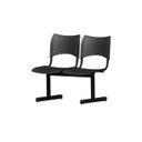 Ver imagem 1 de Longarina 2 Lugares para Recepção - Sala de Espera Dvs Cor Preta