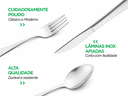 Ver imagem 4 de Conjunto de Talheres 16 Peças Aço Inox Mesa Cozinha Completo