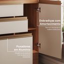 Ver imagem 7 de Balcão Planejado 1 Porta 3 Gavetões 120cm com Tampo Aroeira CabeCasa MadeiraOriginals Cinza/Sereno/Cedro