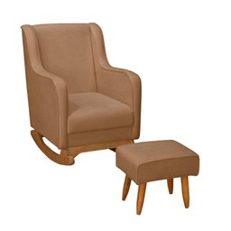 Poltrona de Amamentação com Balanço com Puff Aquila - 3