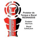 Ver imagem 3 de Kit Protetor de Tanque Adesivo Moto Honda Xre 190cc 300cc 2025/26 Vermelho e Cinza