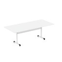 Ver imagem 1 de Mesa de Reunião 200cm para Escritório com Pés Tubulares em Aço Linha P15