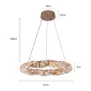 Ver imagem 4 de Lustre Pendente Nordecor Kazy 2881 Ouro Brilho Led Bivolt