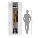 Ver imagem 5 de MÓDULO CLOSET CANTO A240XL1=70XL1=70 M421.B CABIDEIRO MUNDI MOVEIS