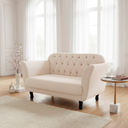 Ver imagem 2 de Namoradeira Decorativa Dália Bouclé Marfim