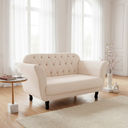Ver imagem 1 de Namoradeira Decorativa Dália Bouclé Marfim