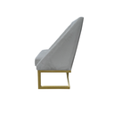 Ver imagem 4 de Kit 04 Cadeiras para Sala de Jantar Ana Base de Ferro Suede Bege - D'classe Decor