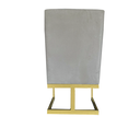 Ver imagem 5 de Kit 04 Cadeiras para Sala de Jantar Ana Base de Ferro Suede Bege - D'classe Decor