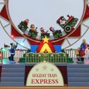 Ver imagem 5 de Enfeite Roda Gigante Natalino Natal Papai Noel Led Trem Movimento Cenario Musical Decoraçao Sala Qua