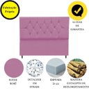 Ver imagem 4 de Cabeceira Cama Box Estofada Casal 140 Cm Geovana Suede:rosê