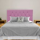 Ver imagem 2 de Cabeceira Cama Box Estofada Casal 140 Cm Geovana Suede:rosê
