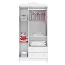 Ver imagem 6 de Quarto de Bebê Selena 4 Portas com Berço Americano Multifuncional Cleo Branco com Colchão - Carolina