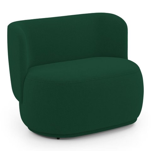 Namoradeira Decorativa Orgânica Molly 02 Lugares Bouclê Verde - Abmaza