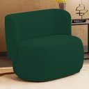 Ver imagem 2 de Namoradeira Decorativa Orgânica Molly 02 Lugares Bouclê Verde - Abmaza
