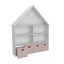 Ver imagem 3 de Casinha Organizadora Infantil com Baús Rosa Kethelyn 100% Mdf