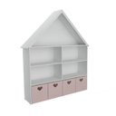 Ver imagem 2 de Casinha Organizadora Infantil com Baús Rosa Kethelyn 100% Mdf