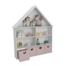 Casinha Organizadora Infantil com Baús Rosa Kethelyn 100% Mdf - 1