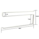 Ver imagem 4 de Kit 2 Suporte Para Porta Rolo de Papel Toalha Branco