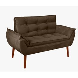 Kit 01 Namoradeira Opala 02 Lugares Decorativa Suede - 1