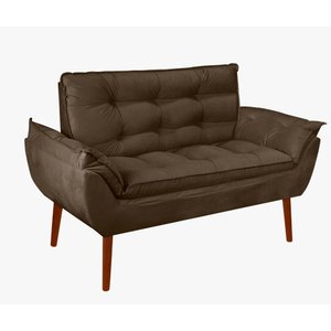 Kit 01 Namoradeira Opala 02 Lugares Decorativa Suede
