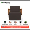 Ver imagem 3 de Kit 02 Poltronas Decorativas Orgânica Living Kavya Veludo Marrom - Desk Design