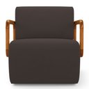 Ver imagem 6 de Kit 02 Poltronas Decorativas Orgânica Living Kavya Veludo Marrom - Desk Design