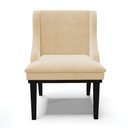 Ver imagem 7 de Cadeira De Jantar Suede Bege Base Fixa Madeira