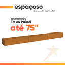 Ver imagem 5 de Rack Suspenso para Painel ou Tv até 75 Polegadas 3 Portas 2,00m Egeo Edn