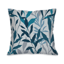 Ver imagem 2 de Kit com 4 Capas para Almofadas Decorativa Folhagem Azul