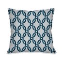 Ver imagem 3 de Kit com 4 Capas para Almofadas Decorativa Folhagem Azul