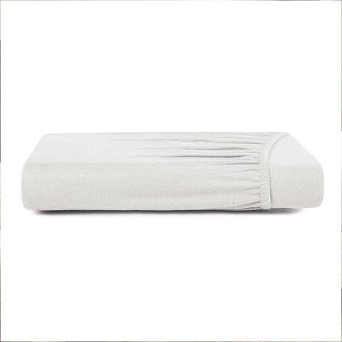 Lençol com Elástico Solteiro King Altenburg Malha Fio Penteado Branco