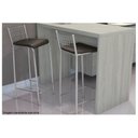 Ver imagem 4 de Kit 2 Banqueta de Cozinha Gênova B705CR Un Cromada/Preto - Kappesberg