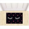 Tapetes Beleza Cílios Fofinhos 60x40cm para Porta Decorativo:preto - 1