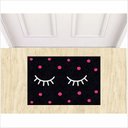 Ver imagem 1 de Tapetes Beleza Cílios Fofinhos 60x40cm para Porta Decorativo:preto