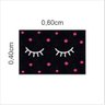 Tapetes Beleza Cílios Fofinhos 60x40cm para Porta Decorativo:preto - 2