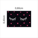 Ver imagem 2 de Tapetes Beleza Cílios Fofinhos 60x40cm para Porta Decorativo:preto