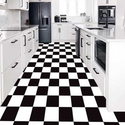 Piso em Manta Vinílico Laminado 2m Largura Venda por M² Mescla Xadrez - 4
