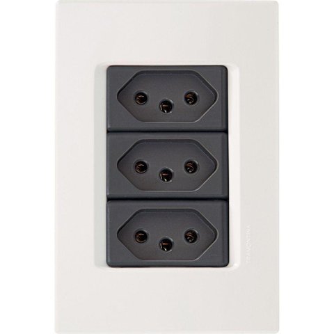 Conjunto 4x2 - 3 Tomadas 2p+t 20a 250v~ Tramontina