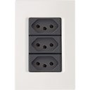 Ver imagem 1 de Conjunto 4x2 - 3 Tomadas 2p+t 20a 250v~ Tramontina