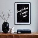Ver imagem 2 de Quadro Deus É Bom o Tempo Todo - 60x48cm:madeira Branca