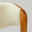 Ver imagem 7 de Kit 2 Cadeiras Sylvia Encosto Laminado Madeira Linho Off