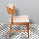 Ver imagem 5 de Kit 2 Cadeiras Sylvia Encosto Laminado Madeira Linho Off