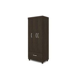 Guarda Roupa Solteiro 3 Portas Prince 31060 Ébano Touch Demóbile - 3