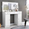Penteadeira Camarim Carisma 2 Portas 3 Gavetas com Led Branco Bnn Decor - 1