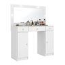 Penteadeira Camarim Carisma 2 Portas 3 Gavetas com Led Branco Bnn Decor - 2
