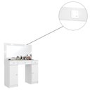 Ver imagem 4 de Penteadeira Camarim Carisma 2 Portas 3 Gavetas com Led Branco Bnn Decor