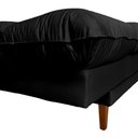 Ver imagem 6 de Sofá Cama Andorra com Banqueta Corano 3 Lugares Reclinável Império Preto 311