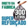 Saco de Lixo 300 Litros 100un Preto Super Reforçado - 1