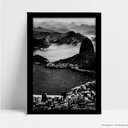 Ver imagem 1 de Quadro Decorativo Monumento Cidade Niterói em Moldura Caixa Tacolado Moldura Caixa 3cm Madeira com V