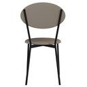 Ver imagem 6 de Cadeira Estofada para Sala de Jantar Azuri Preto C01 Courino Cinza - Lyam Decor
